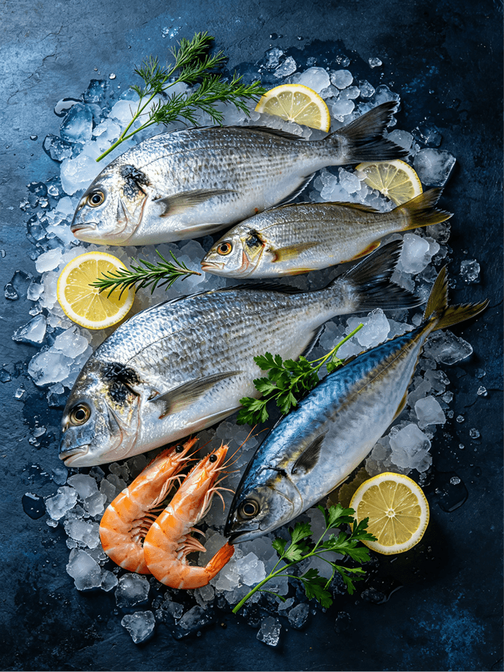 Fresh seafood